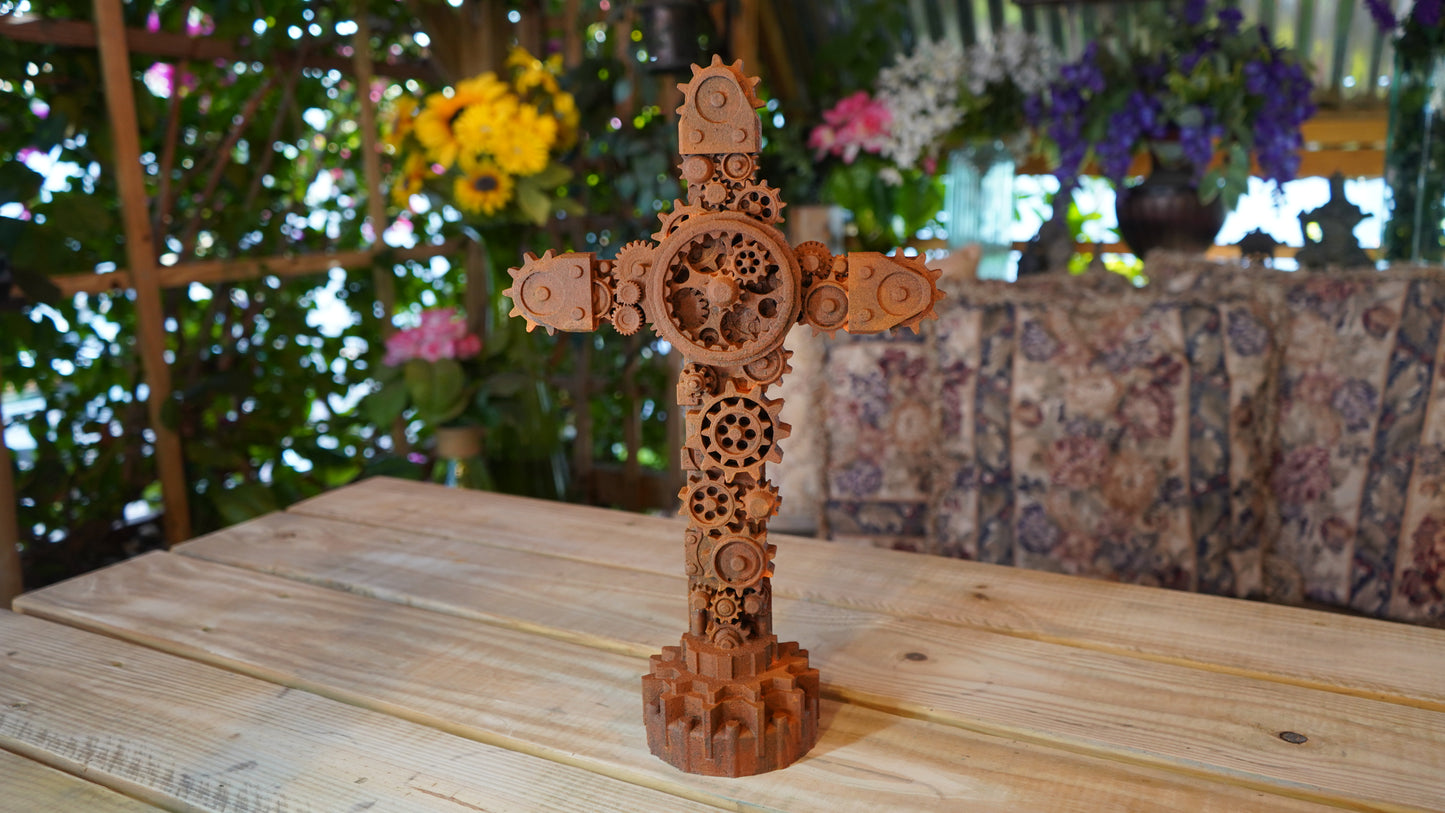 Industrial Gear Cross (Rust)